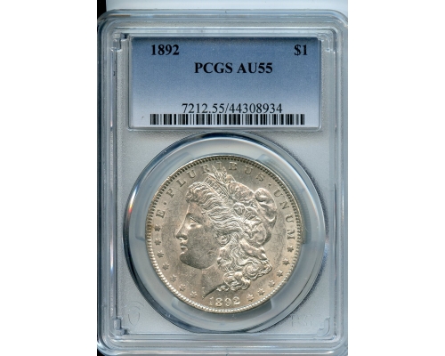 PMJ Coins & Collectibles, Inc. 1892  $1  PCGS  AU55  Morgan Dollar