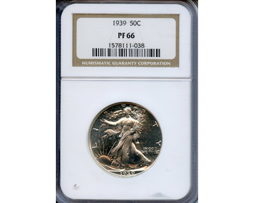 PMJ Coins & Collectibles, Inc. 1939 50C  NGC  PF66  Walking Liberty Half-dollar