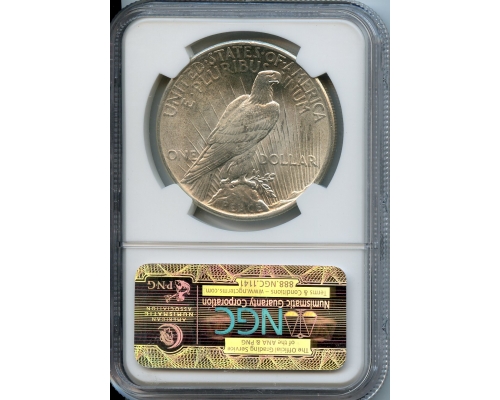 PMJ Coins & Collectibles, Inc. 1925  $1  NGC  MS63  Peace Dollar