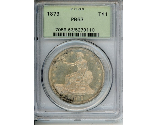 PMJ Coins & Collectibles, Inc. 1879 T$1 PCGS PR 63
