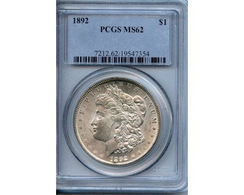 PMJ Coins & Collectibles, Inc. 1892  PCGS  MS62