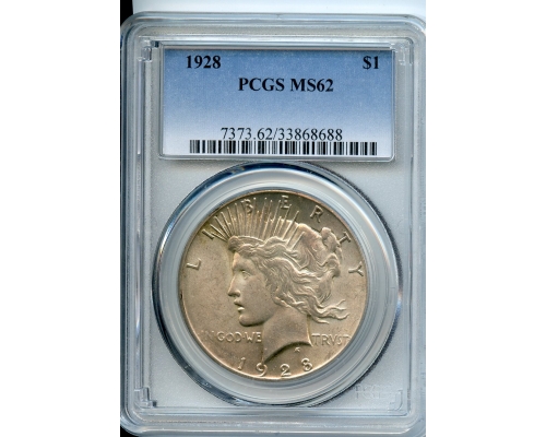 PMJ Coins & Collectibles, Inc. 1928  $1  PCGS  MS62  Peace Dollar
