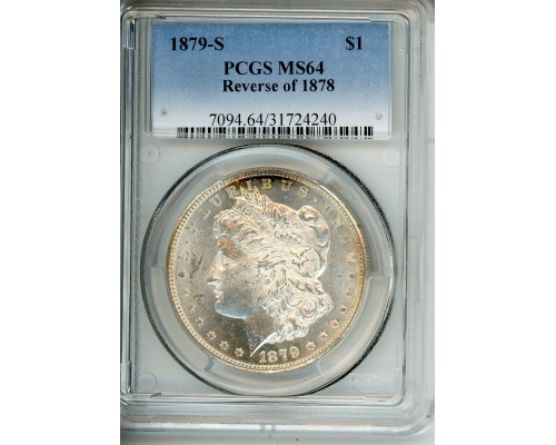 PMJ Coins & Collectibles, Inc. 1879 S $1 Rev of 1878 PCGS MS 64