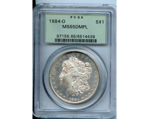 PMJ Coins & Collectibles, Inc. 1884 O $1  PCGS  MS65 DMPL  Morgan Dollar