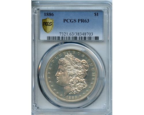 PMJ Coins & Collectibles, Inc. 1886  $1  PCGS  PR63  Morgan Dollar