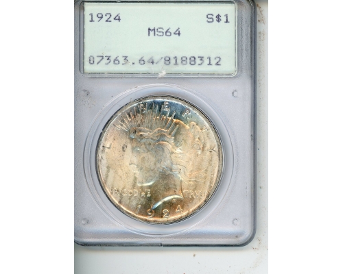 PMJ Coins & Collectibles, Inc. 1924 $1 PCGS MS 64