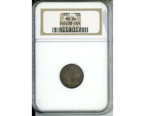 PMJ Coins & Collectibles, Inc. 1887 10C NGC MS66 Seated Liberty Dime