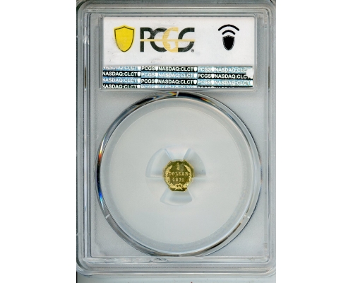 PMJ Coins & Collectibles, Inc. 1871 25C Gold   PCGS MS 67 PL BG-717   Round Liberty