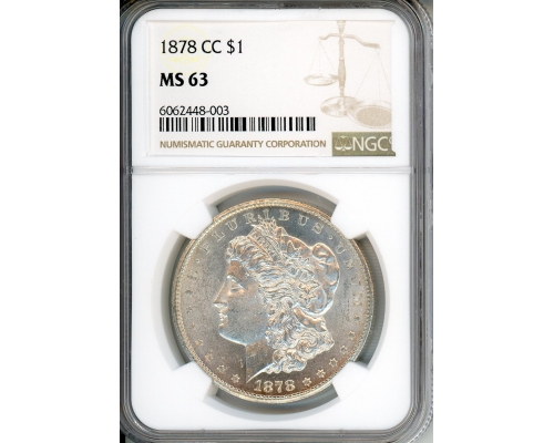 PMJ Coins & Collectibles, Inc. 1878 CC $1 NGC MS 63