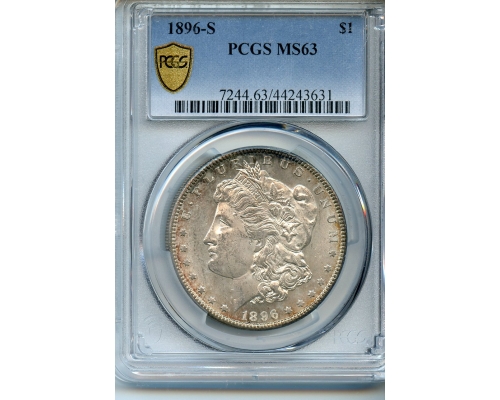 PMJ Coins & Collectibles, Inc. 1896 S $1  PCGS  MS63  MORGAN DOLLAR