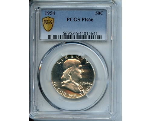 PMJ Coins & Collectibles, Inc. 1954 50C PCGS PR66 Franklin Half Dollar Proof