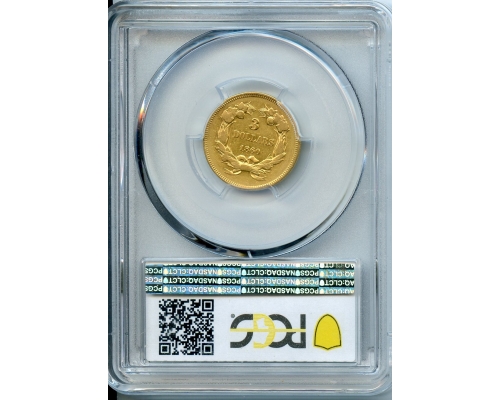 PMJ Coins & Collectibles, Inc. 1860  $3  Gold   PCGS  XF40  Indian Princess $3