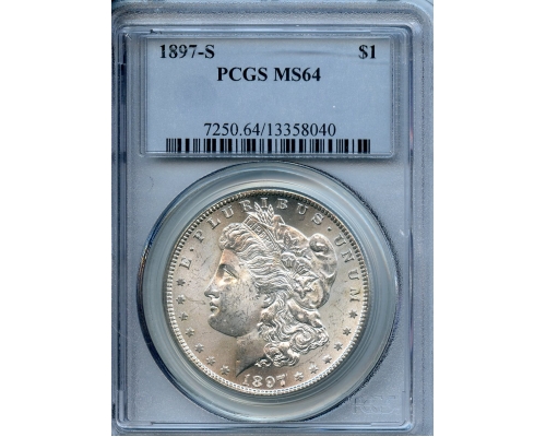 PMJ Coins & Collectibles, Inc. 1897 S  $1  PCGS  MS64  Morgan Dollar
