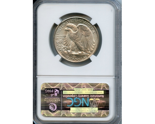 PMJ Coins & Collectibles, Inc. 1934  50 CENTS  NGC  MS65  Walking Liberty Half-Dollar