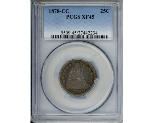 PMJ Coins & Collectibles, Inc. 1878 CC 25C PCGS XF45