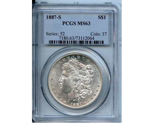 PMJ Coins & Collectibles, Inc. 1887 S  $1  PCGS  MS63