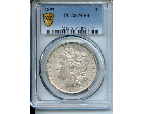 PMJ Coins & Collectibles, Inc. 1892 $1  PCGS  MS61  Morgan Dollar