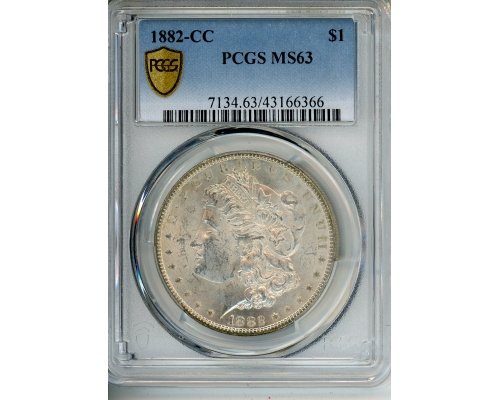 PMJ Coins & Collectibles, Inc. 1882 CC $1 PCGS MS 63
