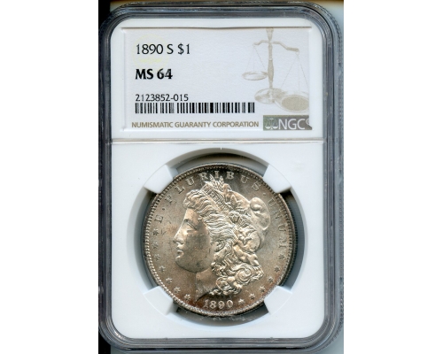 PMJ Coins & Collectibles, Inc. 1890 S $1  NGC MS64  Morgan Dollar