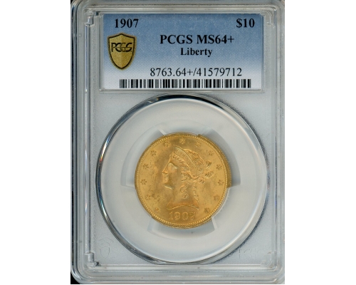 PMJ Coins & Collectibles, Inc. 1907 $10 Liberty Gold PCGS MS64+