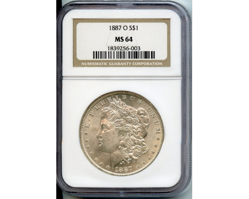 PMJ Coins & Collectibles, Inc. 1887 O $1  NGC  MS64  Morgan Dollar